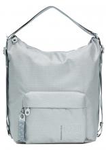 hellgrauer Beutelrucksack wandelbar Mandarina Duck MD20 Hobo Skyway