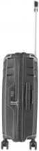 Flugkoffer mit Dehnfalte schwarz Elvaa 4w Trolley M 66cm Travelite