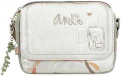 dreigeteilte Crossovertasche silber Prägung Anekke Alma Smart