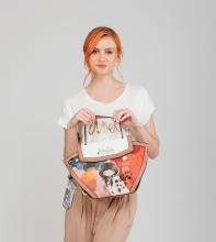 extravagante Henkeltasche Alma Anekke bunt