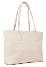 Valentino Shopper mit Markenprägung Allover Ecru Pansy