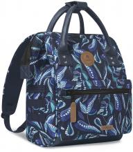 kleiner Alltagsrucksack Cabaia Adventurer Small Fontainbleau blau gemustert