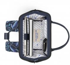 kleiner Alltagsrucksack Cabaia Adventurer Small Fontainbleau blau gemustert