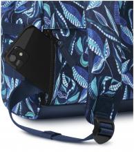 kleiner Alltagsrucksack Cabaia Adventurer Small Fontainbleau blau gemustert