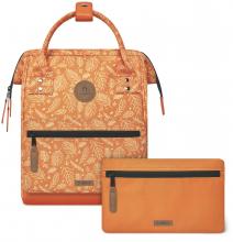 Minibackpack Adventurer Small Bayonne Orange Blätterprint