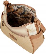 Anekke Schultertasche Memories Beige mit Glitzer