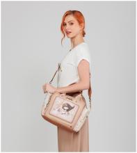 Anekke Kurzgrifftasche beige Memories bestickt