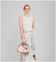 zweigeteilte Kurzgrifftasche Anekke Memories beige bestickt Glitzer