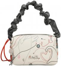 Anekke Schultertasche Alma Ole beige Joan Miro Ziernähte 