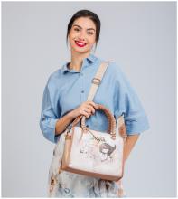 Henkeltasche Anekke Memories Beige Print