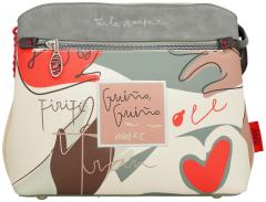 Anekke Schultertasche Alma Ole Miro Kunst Händeprint Hell