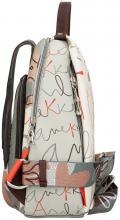 Alltagsrucksack Anekke Alma Ole beige künstlerischer Print