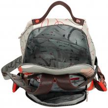 Alltagsrucksack Anekke Alma Ole beige künstlerischer Print