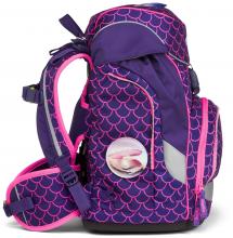 Mädchenschultasche Violett Pink Ergobag Pack PerlentauchBär Komplettset