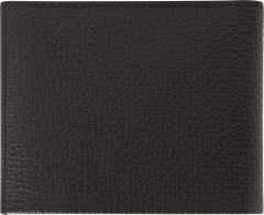 Calvin Klein Minimalism Bifold Herrenbörse genarbtes Leder schwarz