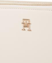 kompakte Schultertasche Damen Tommy Hilfiger Logotape Camera Bag Sugarcane Beige