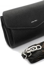 schwarze Schultertasche mit Überschlag Cathy Suri Frey