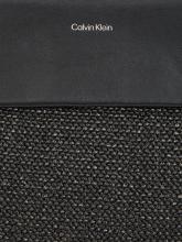 Sommertasche CK Black Calvin Klein Raffia Medium Sisaloptik
