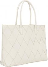 Calvin Klein Shopper Woven Medium Chalk