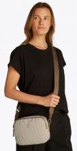 Tommy Hilfiger Poppy Summer Camera Bag Safari Canvas Stripe Beige