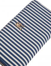 Tommy Hilfiger Longbörse Poppy Summer LRG ZA Space Blue Stripe 
