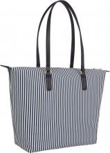 platzsparende Henkeltasche Tommy Hilfiger Poppy Summer Tote Space Blue Stripe