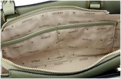 Henkeltasche Guess Meridian Sage salbeigrün Ziernieten