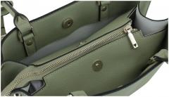 Henkeltasche Guess Meridian Sage salbeigrün Ziernieten