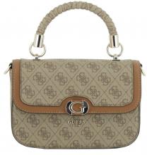 Guess Orlina Logo Top Handle Bag Latte beige braun Kurzgrifftasche