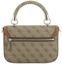 Guess Orlina Logo Top Handle Bag Latte beige braun Kurzgrifftasche
