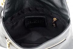 Caleidos Ledertasche Überschlag marine Kette