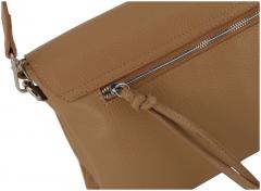 Caleidos Überschlagtasche Azzurro Leder hellblau