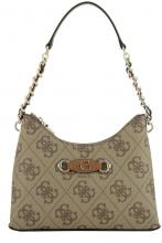 Hobotasche Guess Izzy 4G Logo Shoulder Bag Latte beige braun