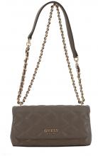 gesteppte Überschlagtasche Taupe Guess Tamsin Metallkette