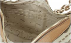 Guess Circe Hobo Schultertasche Latte Logo Jacquard beige braun