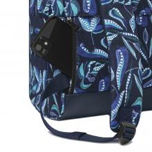 Cabaia gemusteter Backpack Paisley Adventurer Medium Fontainebleau Multico Blue