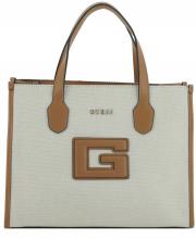 Henkeltasche G Status Guess braun beige Canvas