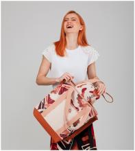 Toilettetasche Anekke Alma Original beige rot