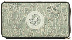Anekke Alma Original Logoprint Passport Wallet grün bunt Perlon