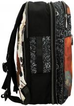erweiterbarer Reiserucksack Anekke Alma Alegria orange schwarz Laptop