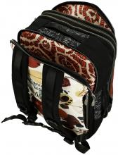 erweiterbarer Reiserucksack Anekke Alma Alegria orange schwarz Laptop