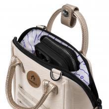 Umhängetasche Nano Bag Cabaia Algiers Light Brown Metallic