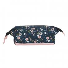 Cabaia Pencil Case mit weiter Öffnung Lancaster Road Grün Blumenmuster nachhaltig