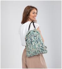 Anekke Turnbeutelrucksack Alma Original grün rosa Logoprint