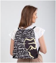 Anekke Nature Towanda Alltagsrucksack schwarz gelb Logoprint