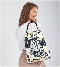 Anekke Nature Towanda Alltagsrucksack schwarz gelb Logoprint