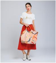 sommerliche Strandtasche orange rosa Anekke Alma Smart