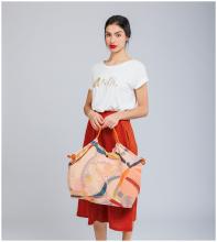 sommerliche Strandtasche orange rosa Anekke Alma Smart