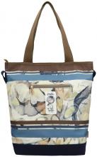 Tragetasche Anekke Memories Stories floraler Print blau braun bunt