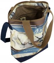 Tragetasche Anekke Memories Stories floraler Print blau braun bunt